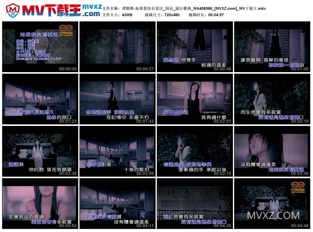 谭维维-如果我没有爱过_国语_流行歌曲_MA408588